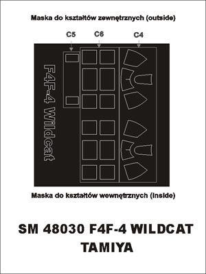 モンテックス SM48030 1/48 F4F-4 ワイルドキャット(タミヤ用) ミニマスク
