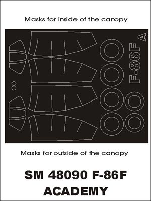 モンテックス SM48090 1/48 F-86 F(アカデミー用) ミニマスク