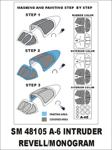 モンテックス SM48105 1/48 A-6 イントルーダー(レベル/モノグラム用) ミニマスク