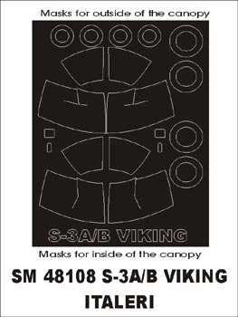 モンテックス SM48108 1/48 S-3 ヴァイキング(イタレリ用) ミニマスク