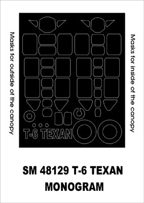 モンテックス SM48129 1/48 T-6 テキサン(レベル/モノグラム用) ミニマスク