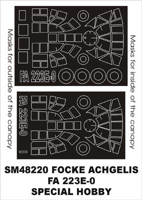 モンテックス SM48220 1/48 フォッケ・アハゲリス FA223(スペシャルホビー用) ミニマスク