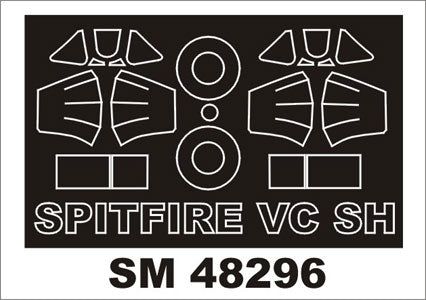 モンテックス SM48296 1/48 スピットファイア VC(スペシャルホビー用) ミニマスク