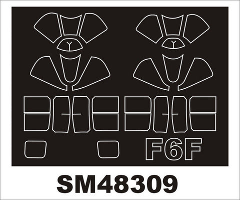 モンテックス SM48309 1/48 F6F ヘルキャット (エデュアルド用) ミニマスク