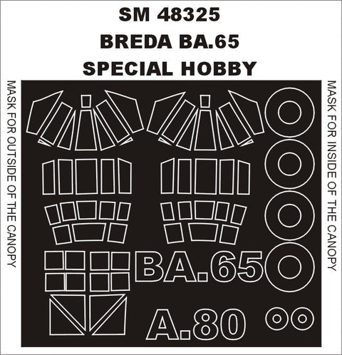 モンテックス SM48325 1/48 ブレダ BA.65 (スペシャルホビー用) ミニマスク