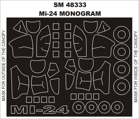 モンテックス SM48333 1/48 Mi-24 (モノグラム用) ミニマスク