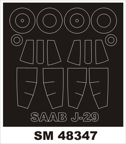 モンテックス SM48347 1/48 サーブ J29(AZモデル用) ミニマスク