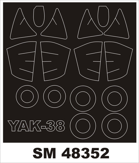 モンテックス SM48352 1/48 Yak-38(ホビーボス用) ミニマスク