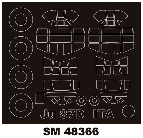 モンテックス SM48366 1/48 ユンカース Ju 87D (イタレリ用) ミニマスク