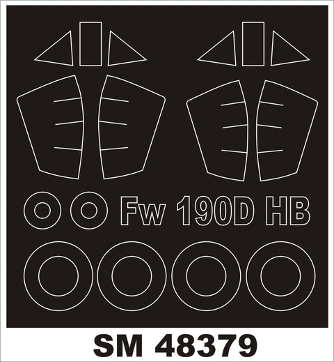 モンテックス SM48379 1/48 FW 190D-9(ホビーボス用) ミニマスク