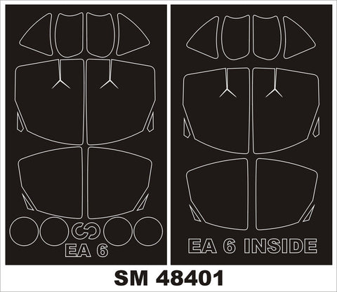 モンテックス SM48401 1/48 EA-6 プラウラー(キネティック用) ミニマスク