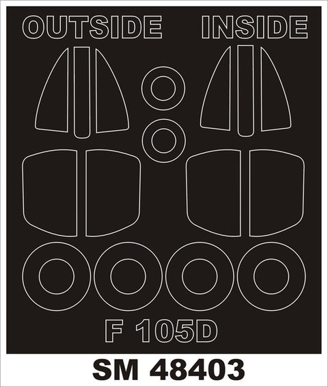 モンテックス SM48403 1/48 F-105D(ホビーボス用) ミニマスク