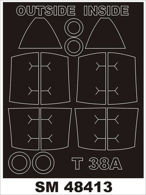 モンテックス SM48413 1/48 T-38A タロン(トランぺッター用) ミニマスク