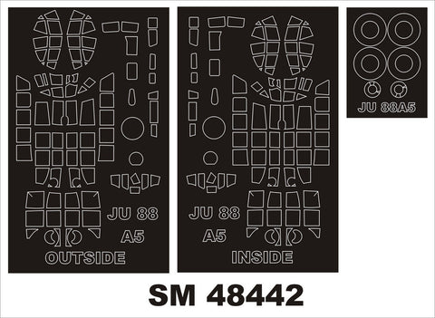 モンテックス SM48442 1/48 Ju-88A-5(ICM用) ミニマスク