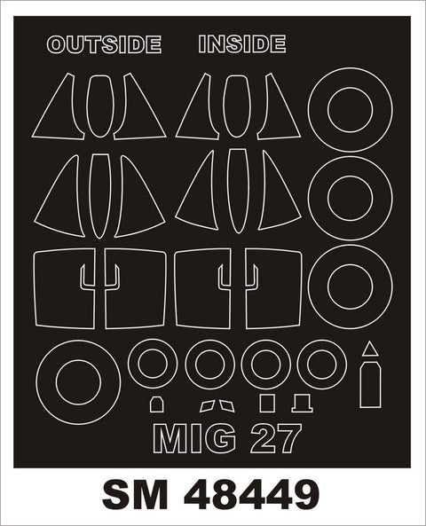 モンテックス SM48449 1/48 MiG-27(トランぺッター用) ミニマスク