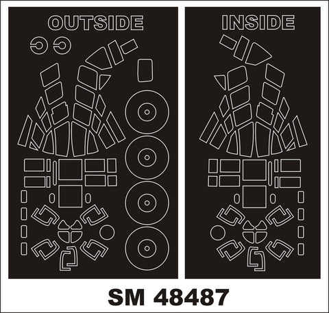 モンテックス SM48487 1/48 ブレニム I(エアフィックス用) ミニマスク