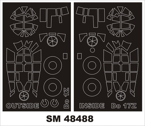 モンテックス SM48488 1/48 Do-17Z(ICM用) ミニマスク