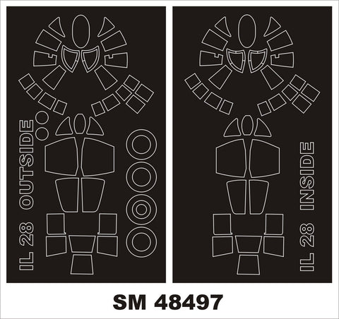 モンテックス SM48497 1/48 IL-28T(ボブキャット用) ミニマスク