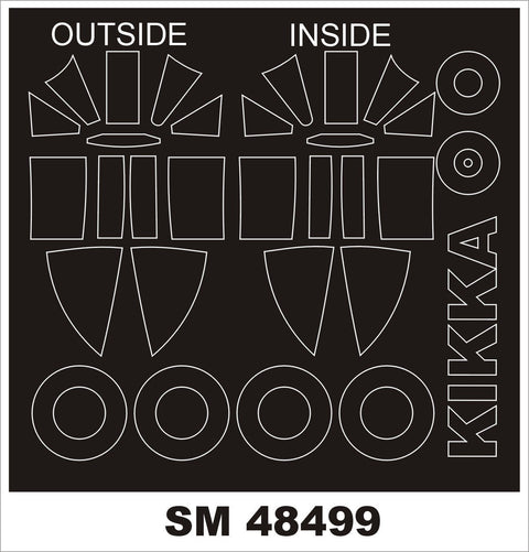 モンテックス SM48499 1/48 試製橘花(ファインモールド用) ミニマスク
