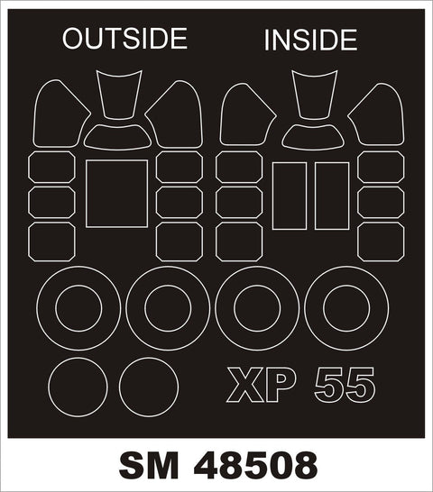 モンテックス SM48508 1/48 XP-55 アセンダー(モデルズビット用) ミニマスク