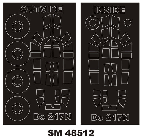 モンテックス SM48512 1/48 ドルニエ Do-217N(ICM用) ミニマスク