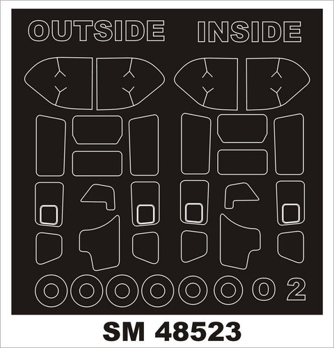 モンテックス SM48523 1/48 O-2A(ICM用) ミニマスク
