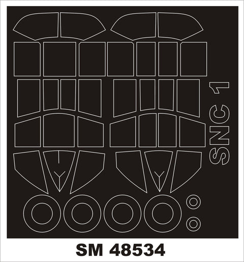 モンテックス SM48534 1/48 SNC-1 ファルコン(ドラウイングス用) ミニマスク