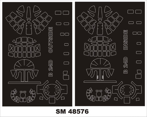 モンテックス SM48576 1/48 B-24D リベレーター(ホビーボス用) ミニマスク