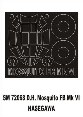 モンテックス SM72068 1/72 DH モスキート(ハセガワ用) ミニマスク
