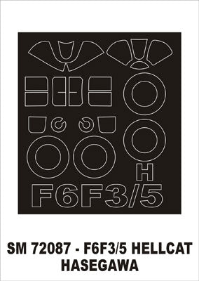 モンテックス SM72087 1/72 F6F3/5 ヘルキャット(ハセガワ用) ミニマスク