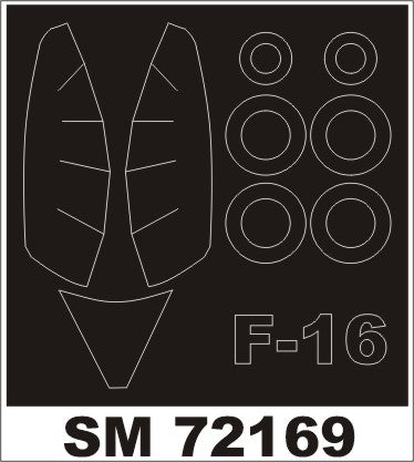 モンテックス SM72169 1/72 F-16CG/CJ(アカデミー用) ミニマスク