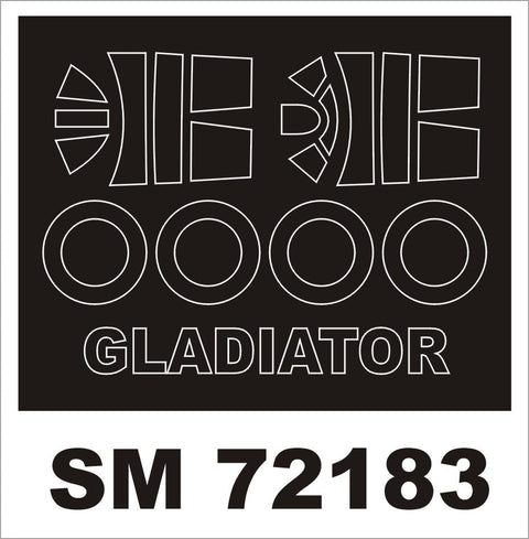 モンテックス SM72183 1/72 グロスター グラディエーター(ソード用) ミニマスク
