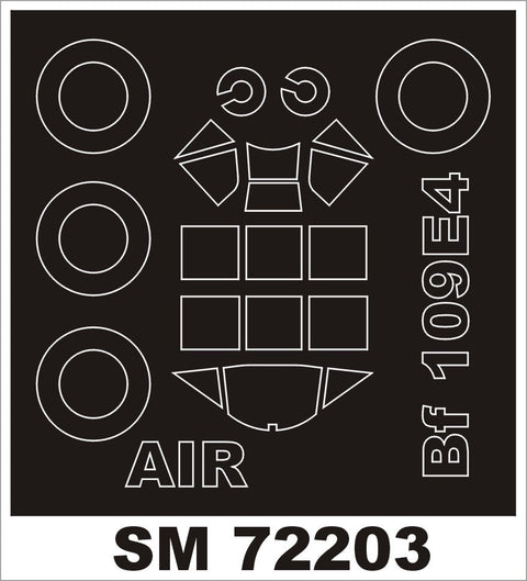 モンテックス SM72203 1/72 Bf 109E-4 (エアフィックス用) ミニマスク