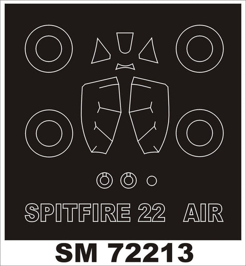 モンテックス SM72213 1/72 スピットファイア Mk22 (エアフィックス用) ミニマスク