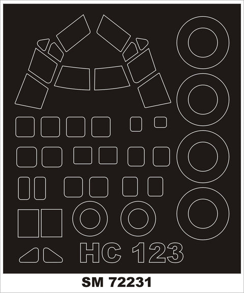 モンテックス SM72231 1/72 HC-123B(ローデン用) ミニマスク