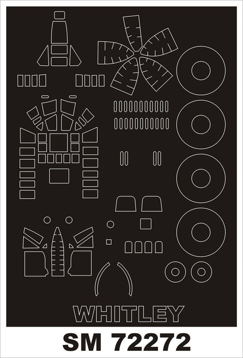 モンテックス SM72272 1/72 A.W. ホイットレイ V(エアフィックス用) ミニマスク