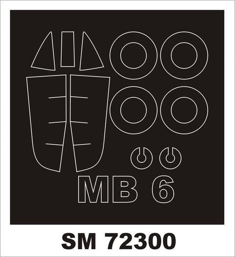 モンテックス SM72300 1/72 マーチンベーカー MB.6(AZモデル用) ミニマスク
