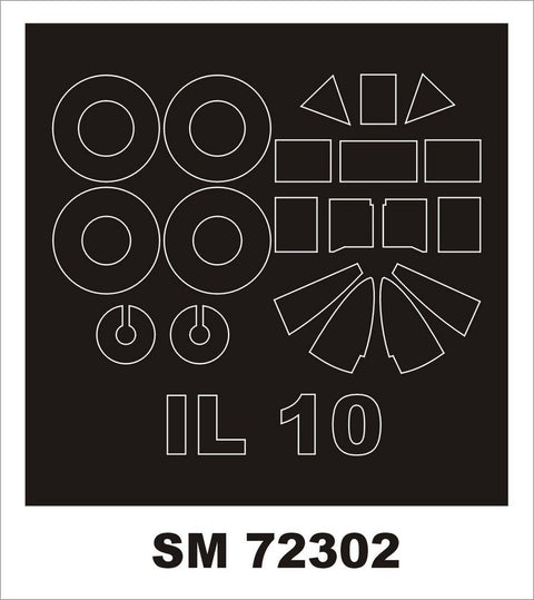 モンテックス SM72302 1/72 IL-10(フライ用) ミニマスク