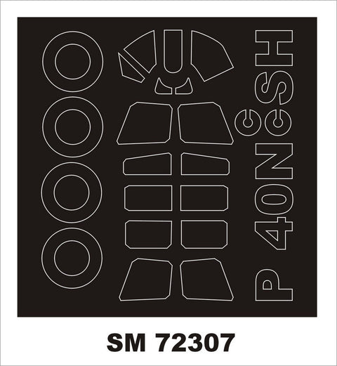 モンテックス SM72307 1/72 P-40N(スペシャルホビー用) ミニマスク