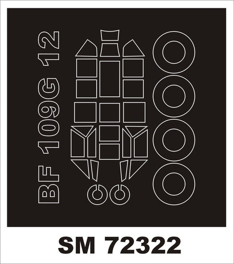 モンテックス SM72322 1/72 Bf 109G-12(AZモデル用) ミニマスク