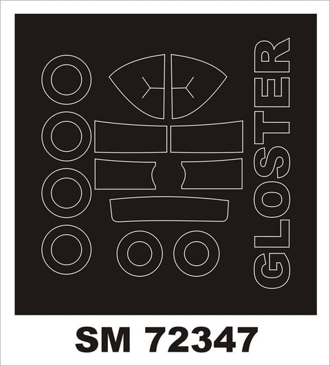 モンテックス SM72347 1/72 グロスター E-38(クリアープロップモデル用) ミニマスク