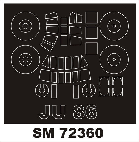 モンテックス SM72360 1/72 ユンカース JU-86(RSモデル用) ミニマスク