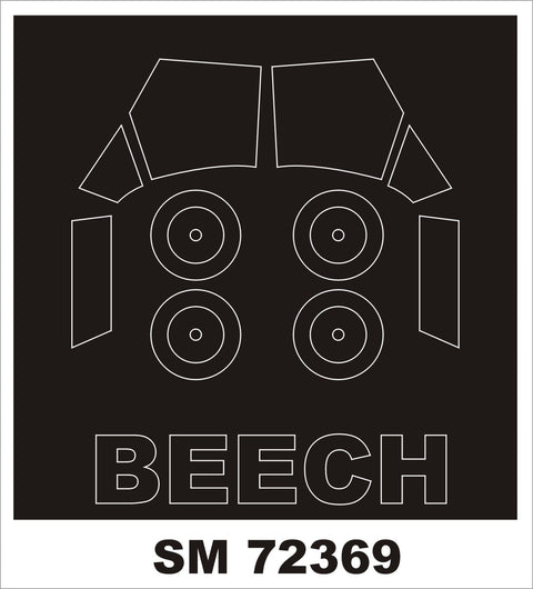 モンテックス SM72369 1/72 ビーチ トラベラー(AZモデル用) ミニマスク