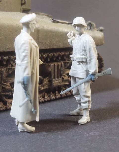 パンツァーアート FI35-231 1/35 WWIIドイツ 武装親衛隊 ノルマンディー 2体セット