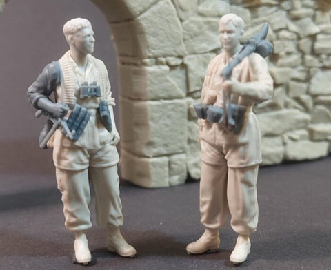 パンツァーアート FI35-249 1/35 WWIIドイツ 降下猟兵 MG34チーム 2体セット