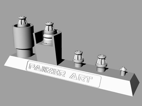 パンツァーアート RE35-182 1/35 WWIIドイツ ドイツ 指揮戦車アンテナ(2m+1.4m+シュテルン)&アンテナ基部セット