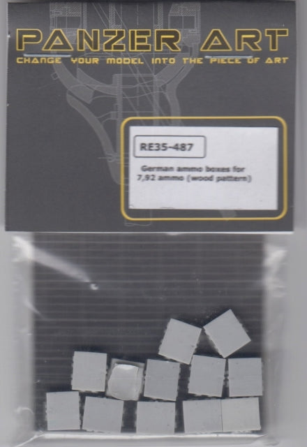 パンツァーアート RE35-487 1/35 WWIIドイツ 7.92mm 弾薬箱 (木製)