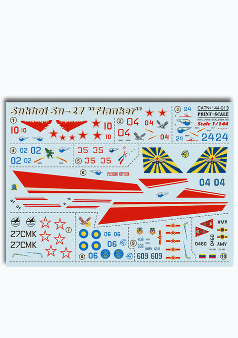 プリントスケール 144-013 1/144 スホーイ Su-27