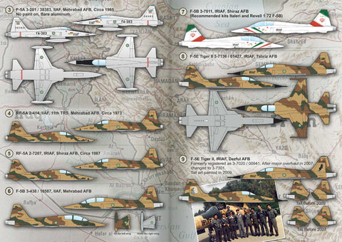 プリントスケール 72-229 1/72 イラン空軍 ノースロップ F-5 "タイガーII"