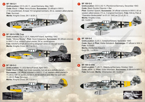 プリントスケール 72-249 1/72 メッサーシュミット ME-109G